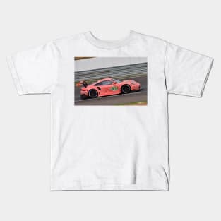 Pink Pig Sports Motor Car Kids T-Shirt